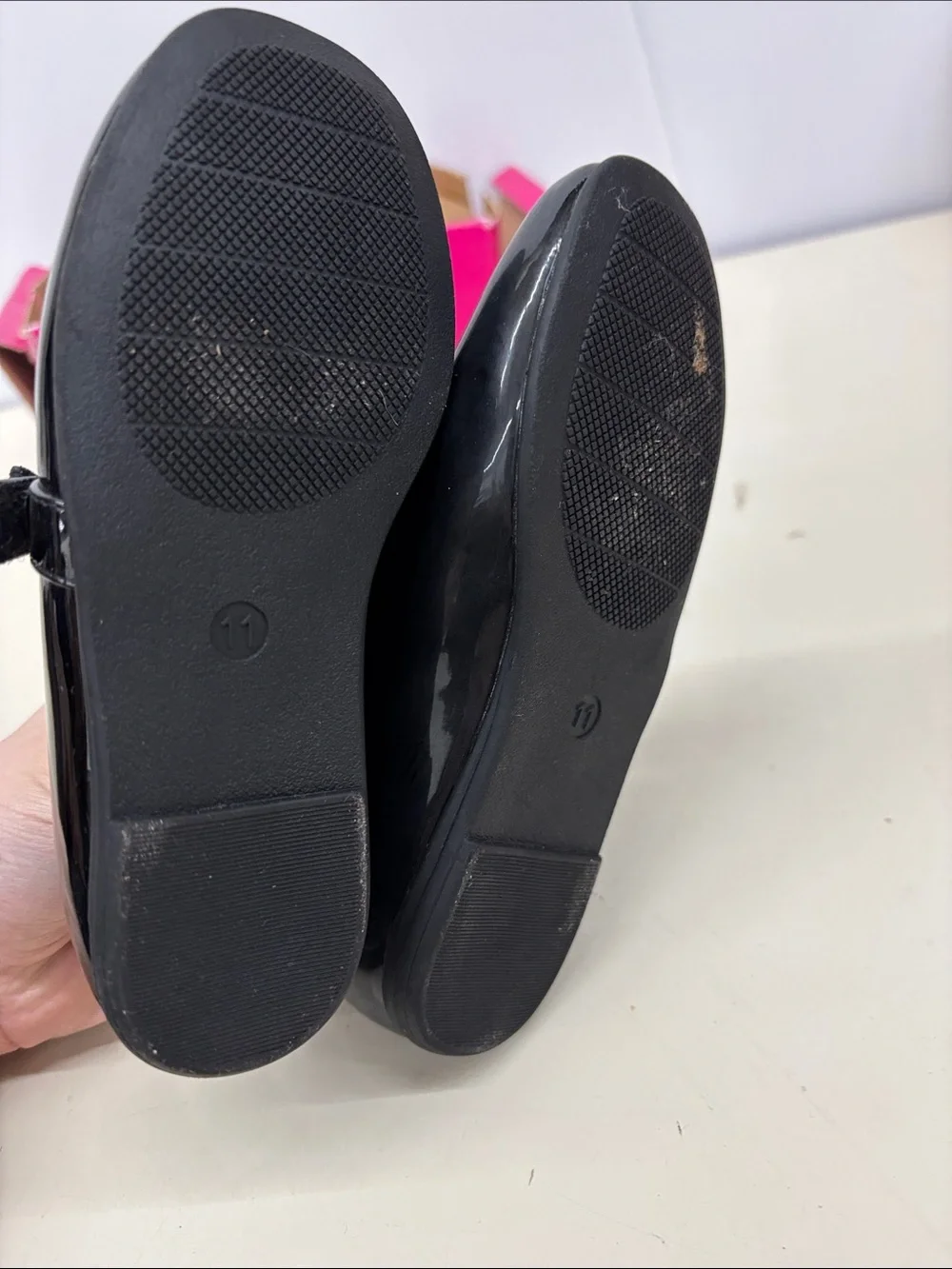 Rachel Shoes Black Patent Mary Jane Dress Flats